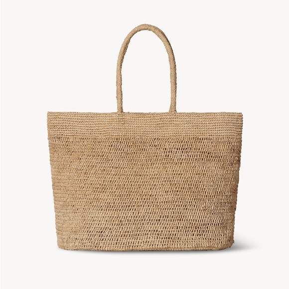 oregon woven raffia tote - Picture 1 of 1